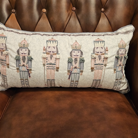 MIREILLE DESIGNS  Decorative Christmas Nutcracker Pillow Set of 2 - Picture 4 of 8